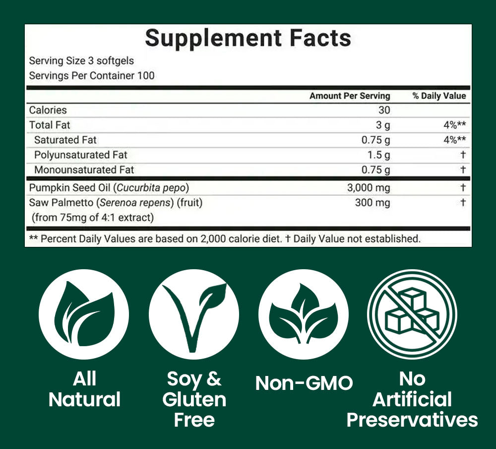 Treavy® Pumpkin Seed Oil Softgels